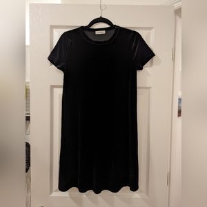 Vintage black velvet dress